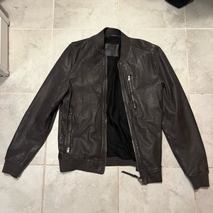AllSaints Leather Bomber